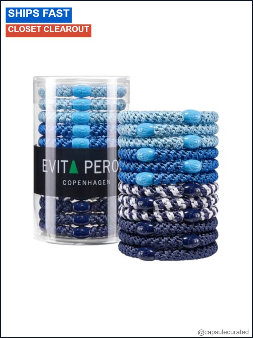 Evita Peroni Hair Ties 12 Pack Secure Hold for Thick Hair Yoga Gym